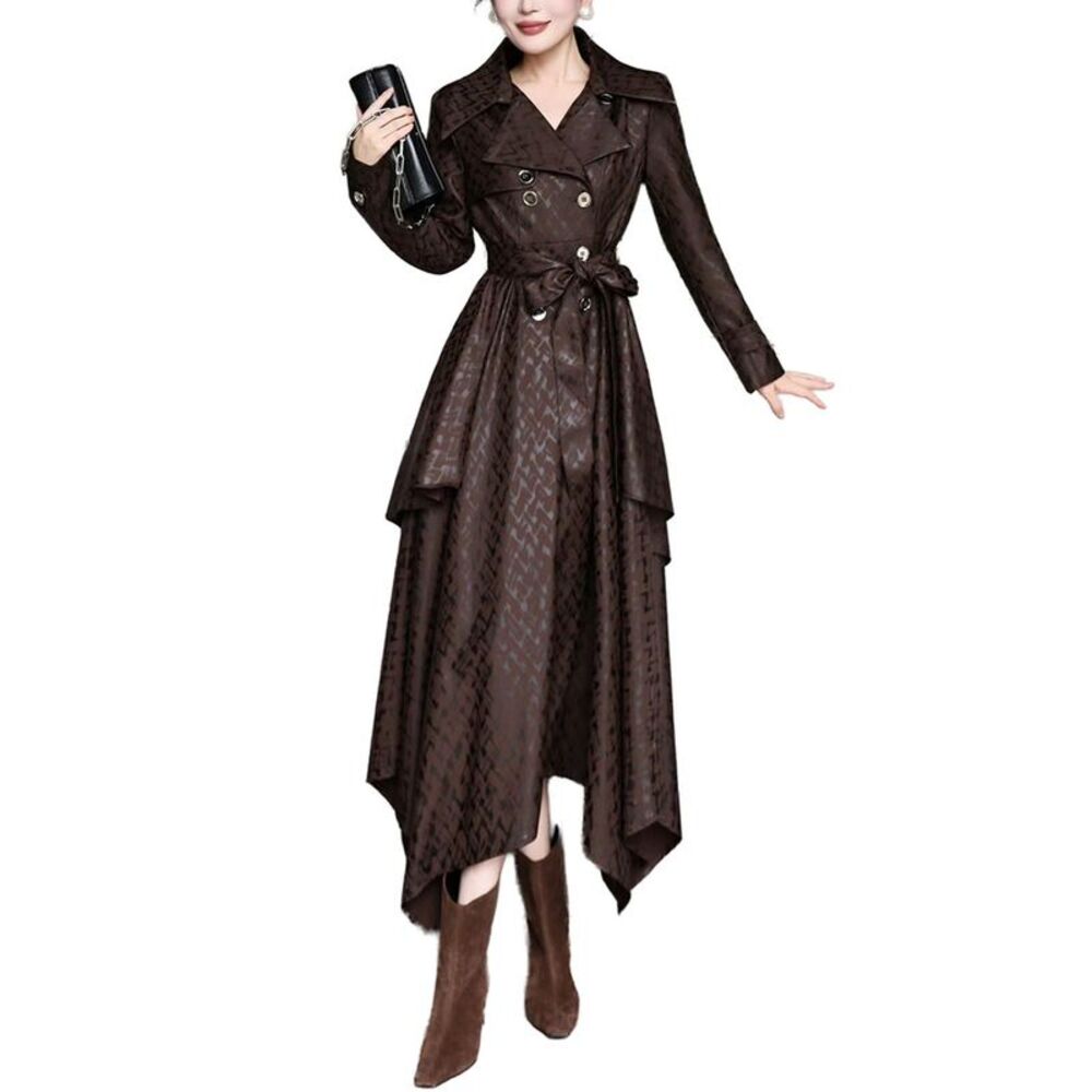 Burryco Womens Brown Solid Maxi Dress, Brown